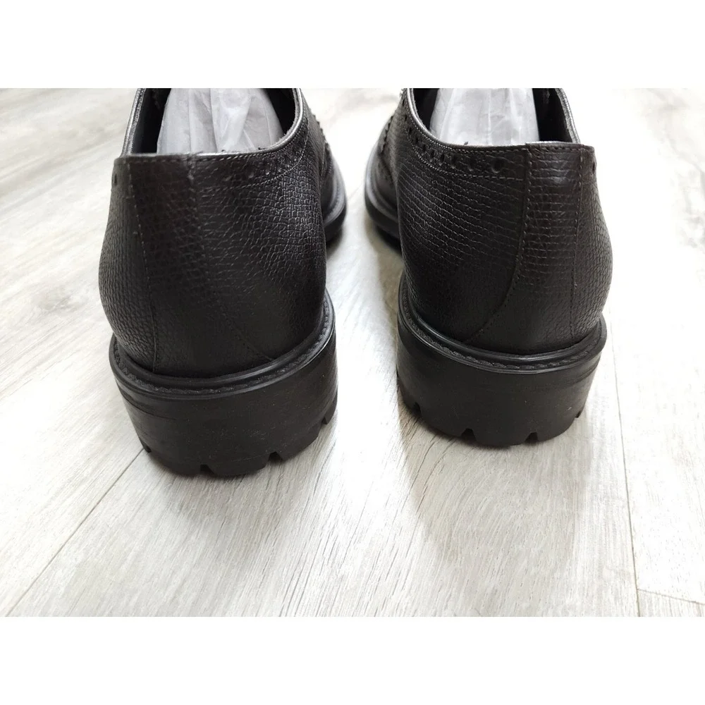 Brooks Brothers Wingtip Leather Lace Up Dress‎ Shoes Mens 10 Made in Italy